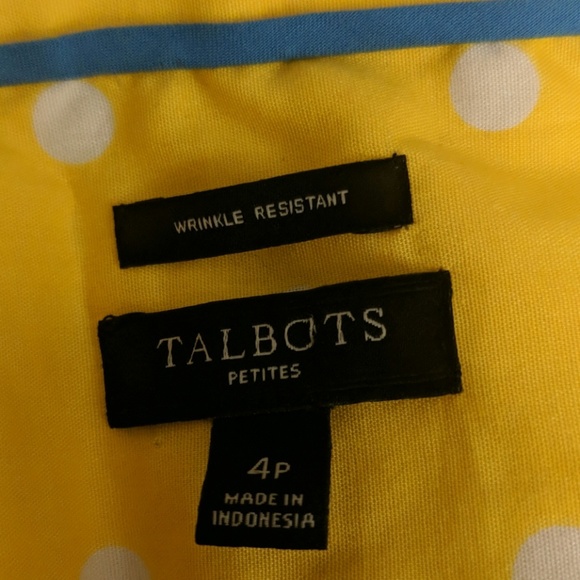 Talbot's Yellow sleeveless shirt - Picture 3 of 6